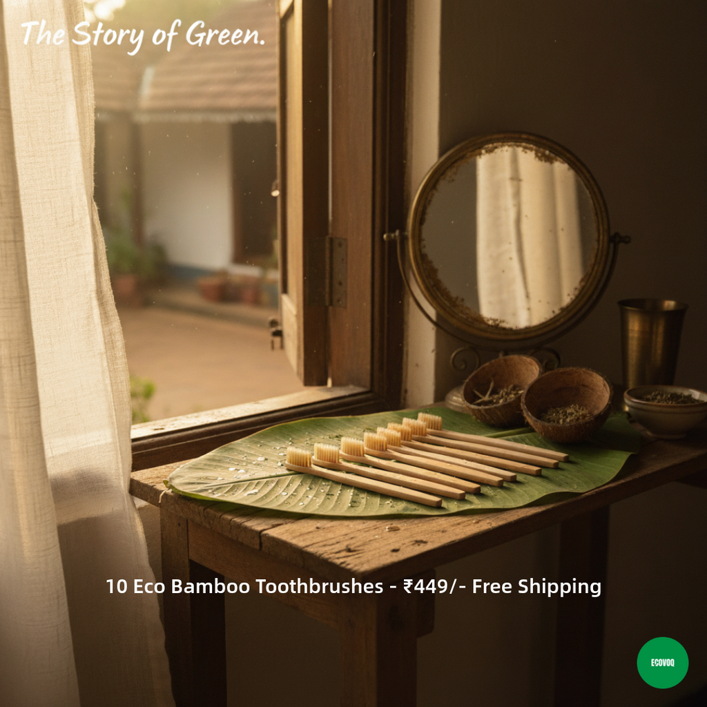 Eco Bamboo Toothbrush (Pack of 10)