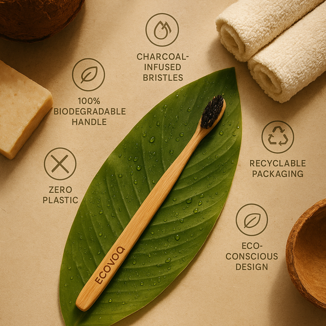 Eco Bamboo Toothbrush (Pack of 5)